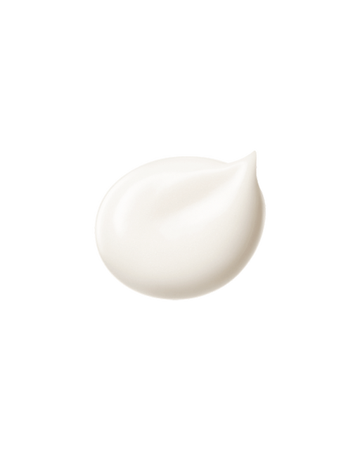 Photo of a smooth, rich, and creamy, white serum texture.