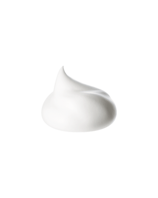 Photo of a fine, creamy, white foamy texture.