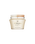Photo of "MASSAGE CREAM" in a pale gold glass jar with a two-tone beige and white lid. The gold brand logo and product name are printed on the front.