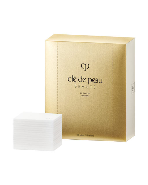 Photo of a gold package of COTTON with the brand logo printed on it.120 sheet