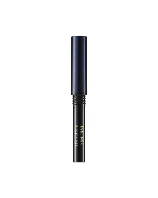 Photo of "INTENSIFYING LIQUID EYELINER TIP (refill)" with cap attached. The black body is printed with gold lettering that reads “EYELINER PINCEAU.” Shade: 1-Black.