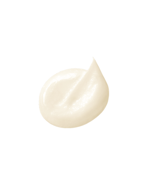 Photo of a soft, delicate, and smooth cream texture in a light beige color.