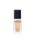 Photo of a bottle of "RADIANT FLUID FOUNDATION NATURAL". The liquid foundation comes in a think, clear glass bottle, featuring a black, featuring a black square-shaped cap and a gold neck accent. SHADE: WB00