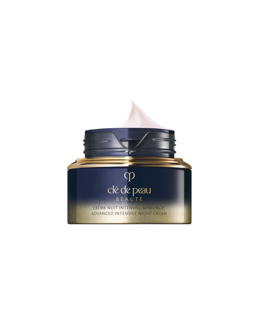 Photo of ADVANCED PROTECTIVE NIGHT CREAM with the lid open, showing smooth, rich cream gently piled up inside.