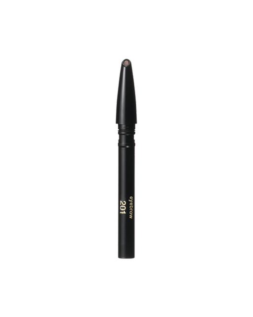 Photo of "EYEBROW PENCIL (CARTRIDGE)". in a slim black cartridge. Shade: 201-Dark Brown.
