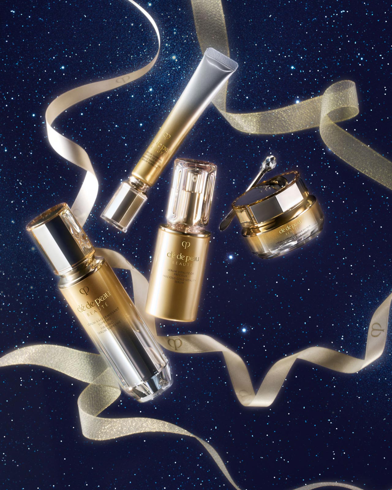 Photos of Clé de Peau BEAUTÉ’s Supreme series products.
